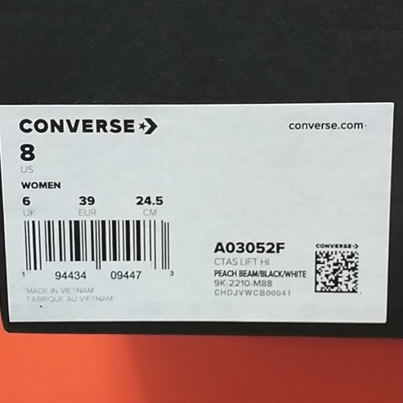 Converse Chuck Taylor All Star Lift Platform High Top Sneaker - Picture 7 of 9